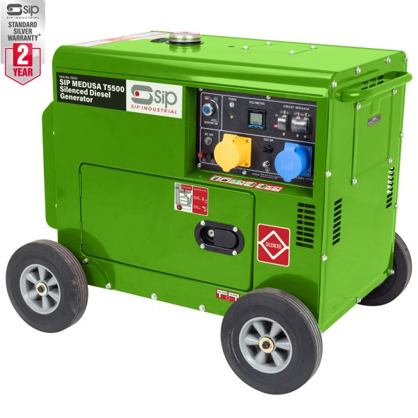 SIP Medusa T5500 Silenced Diesel Generator Key Start 25153 For DIYers