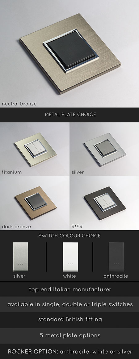 Metallic Light Switches (123N)