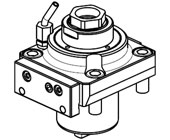 Radial geared-down driven tool