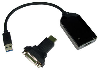 CONV-USB3-HDMI/DVI USB 3.0 - HDMI/DVI Adaptor. For 2nd DVI Video output via USB3 ( adaptor allows USB3-DVI or HDMI )