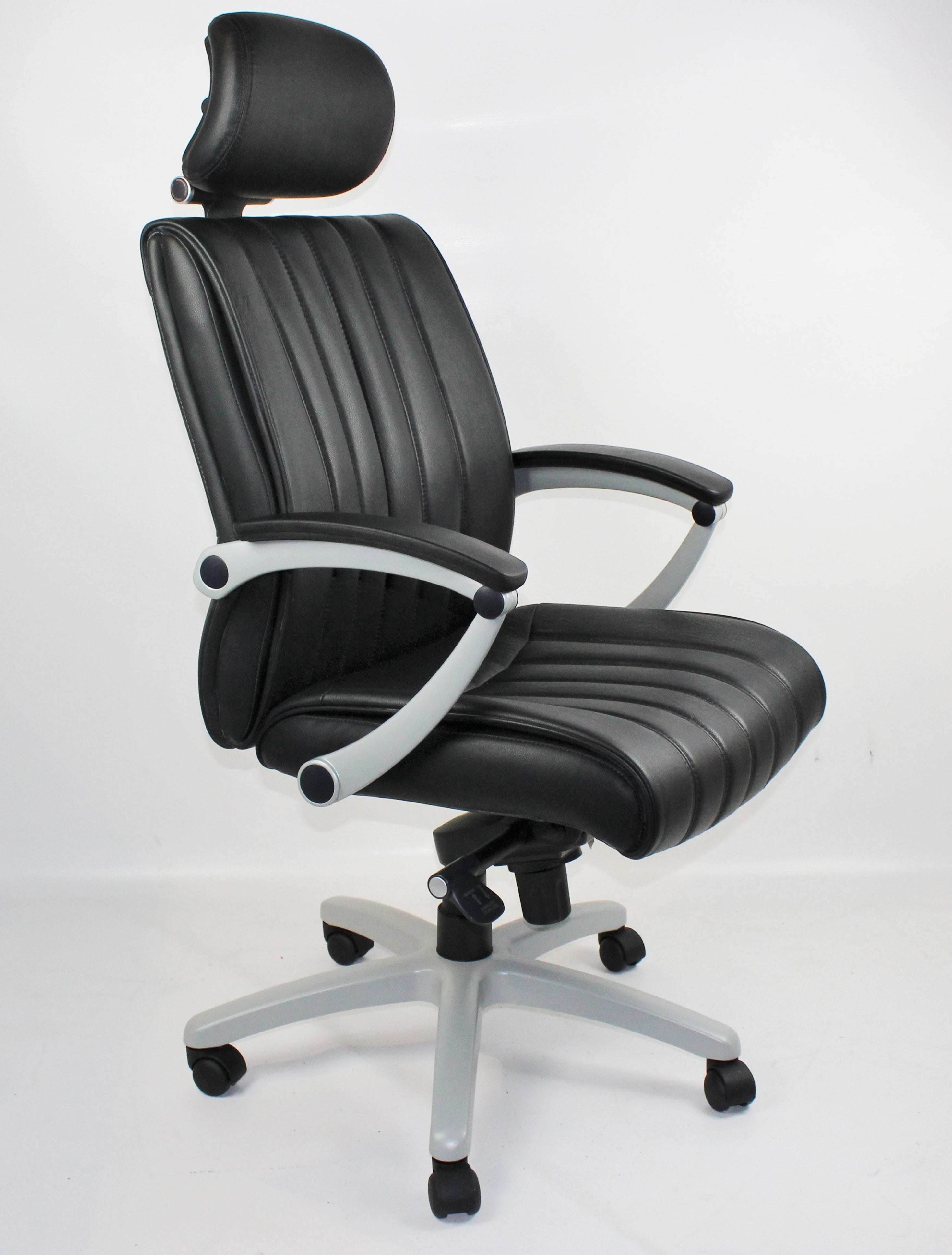 Providers Of Real Leather Quality Office Chair With Headrest BJ016HL UK