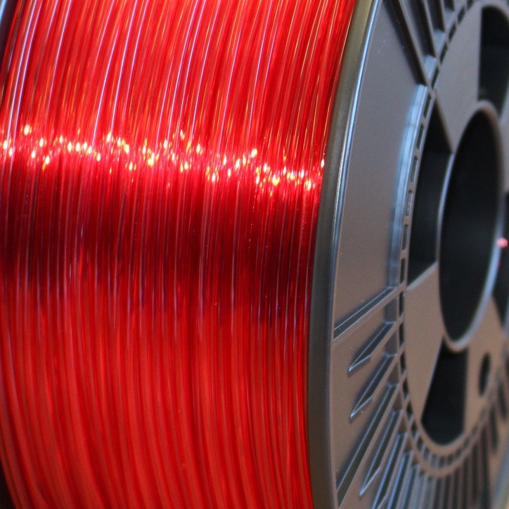 3D FilaPrint PETG Red Transparent 1.75mm 3D Printer Filament