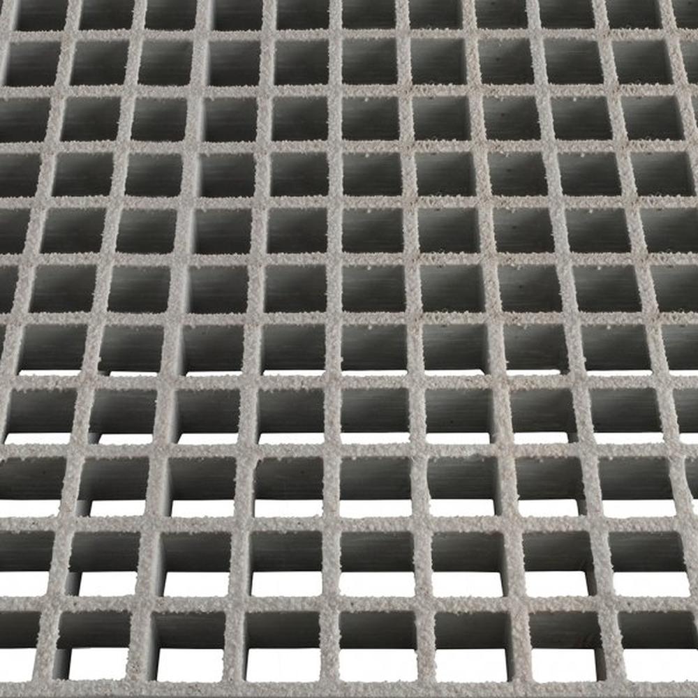 GRP Grating 25mm Grey Sample38 sq x 25mm Deep - 150mm x 150mm