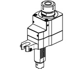 Axial 2+2 position upright boring bar holder