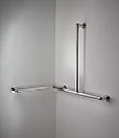 Classic Chrome Corner L-Shaped Grab Rail (150P)