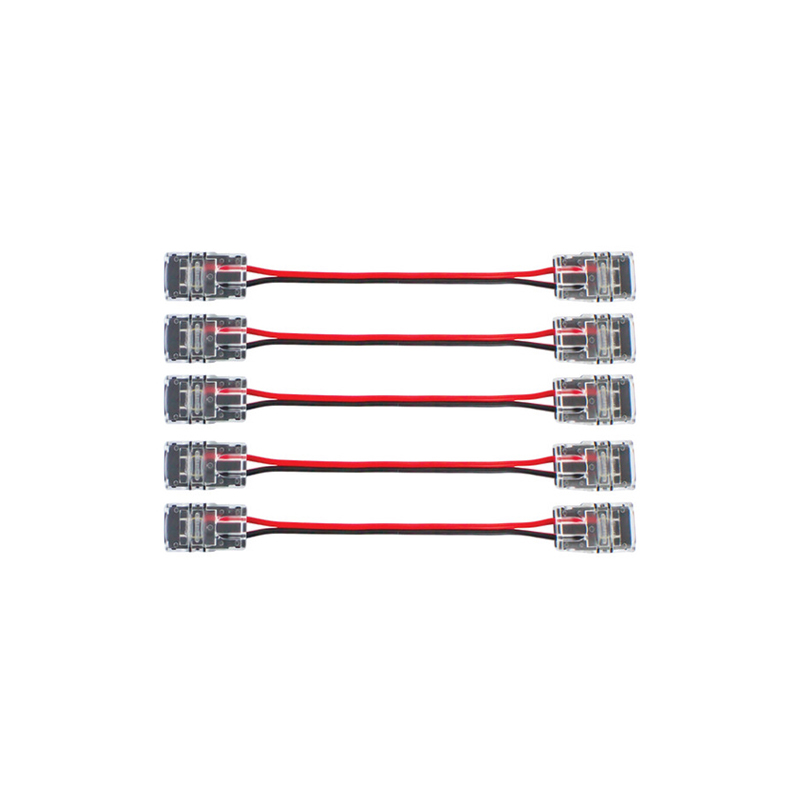 Integral 2-Way Connector Wire For IP20 10mm Width Strip (Pack of 5)