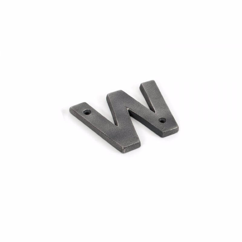 Anvil 83803W Antique Pewter Letter W