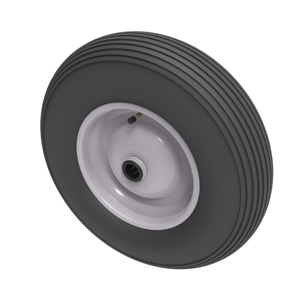 Pneumatic 400mm Roller Bearing Wheel 300kg Load