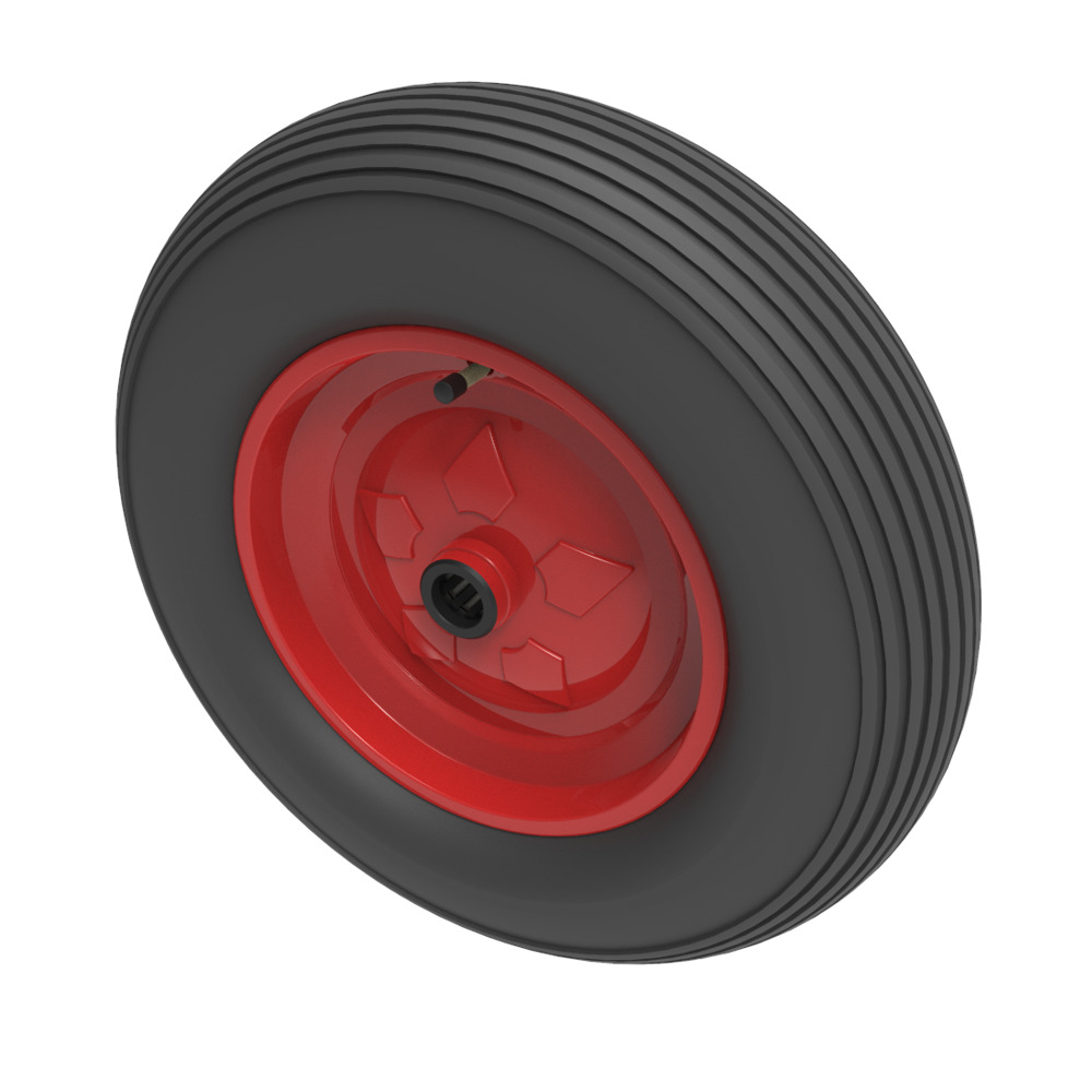 Pneumatic 400mm Roller Bearing Wheel 200kg Load