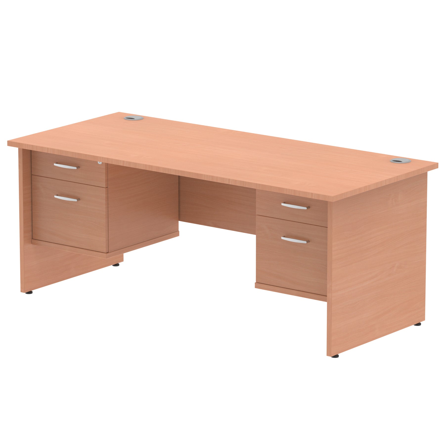 Suppliers Of Impulse Panel End Straight Desk With Two Fixed Pedestal - 1800mm - Multiple Colour Options North Yourkshire