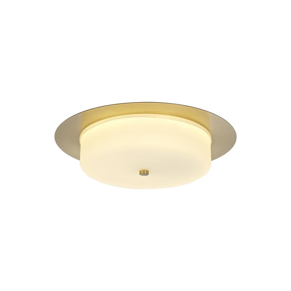 Luxuria Rigel 35cm Ceiling 18W LED 3000K 1080lm IP44 Satin Gold