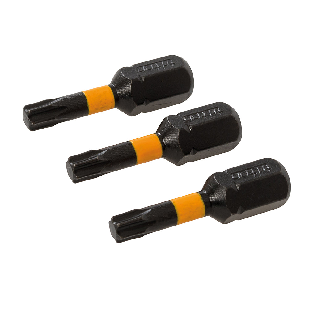 Triton T20 25mm Screwdriver Impact Bits 3pk