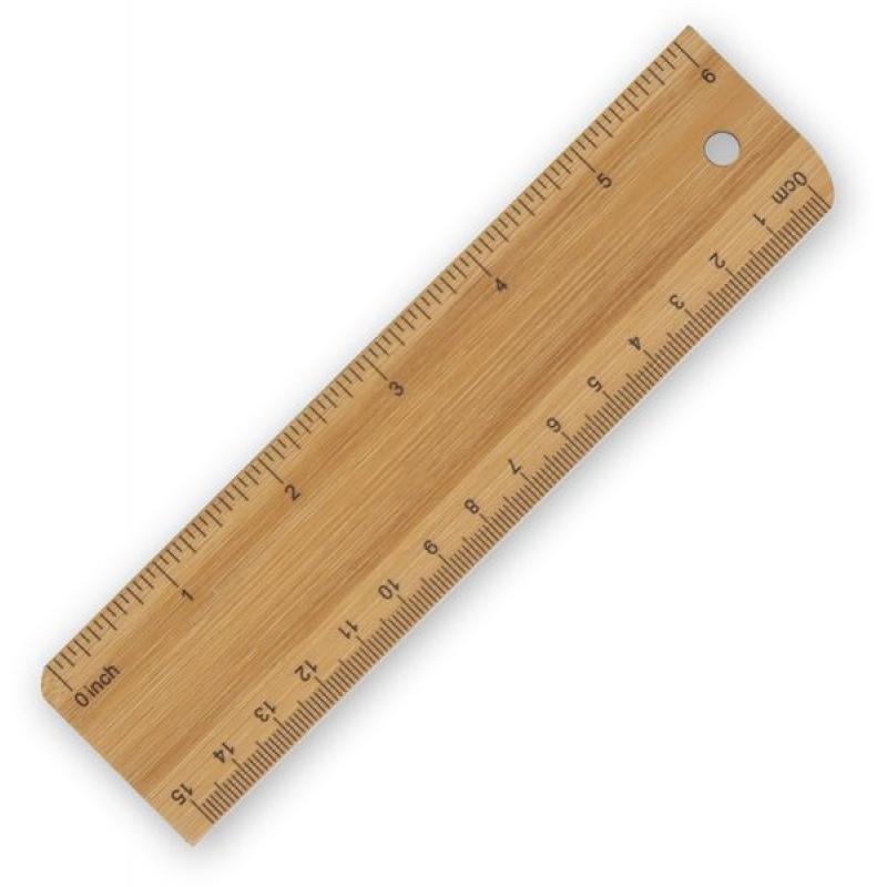 Bamboo Ruler 15cm/6inch