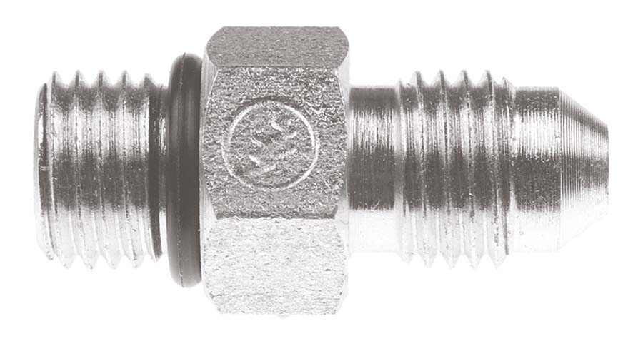 BURNETT & HILLMAN Straight Adaptor &#45; BSPP Male 60&#176; Cone &#47; JIC Male 74� Cone