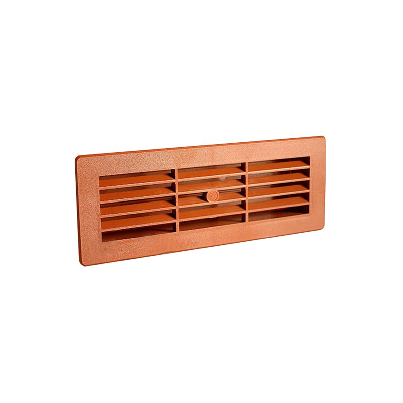 Manrose Slimline Airbrick Horizontal Louvre with Internal Damper Terracotta