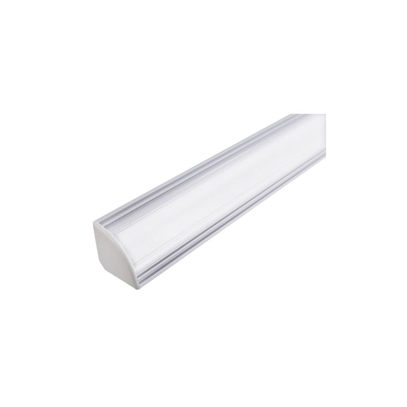 Integral Corner Surface Mount Frosted Diffuser Aluminium Profile Rail 2 Metre