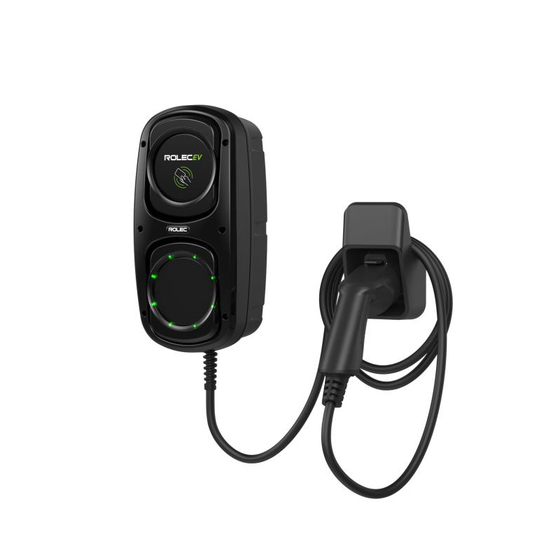 Rolec EV Charge Point 32 Amp 5M Tethered Cable Black