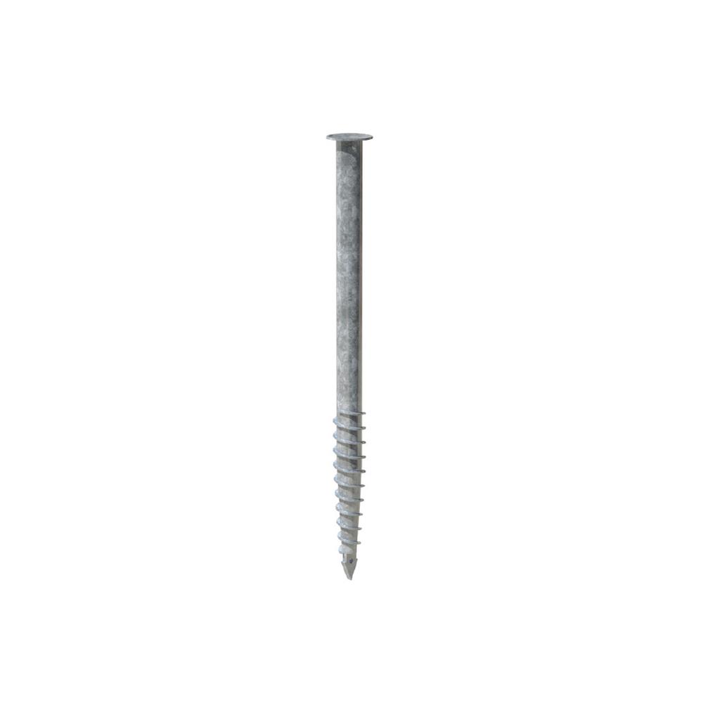 Ground Screw - F200 - 1750 x 76mm Galvanised Steel to DIN ISO 1461 