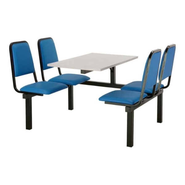 CU92 - 4-Seater Chester Canteen Unit - 1 Way Access, Blue, Grey