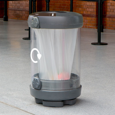 High Quality C-Thru&#8482; 180 Cup Recycling Bin