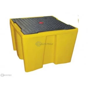 Ensure Safe Storage with the Single IBC Containment Bund With Grid (YELLOW)