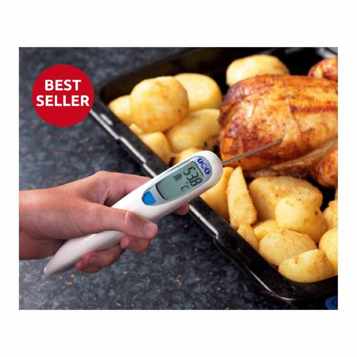 SOLO Extra Fast Chef Thermometer, Foldout Needle Probe
