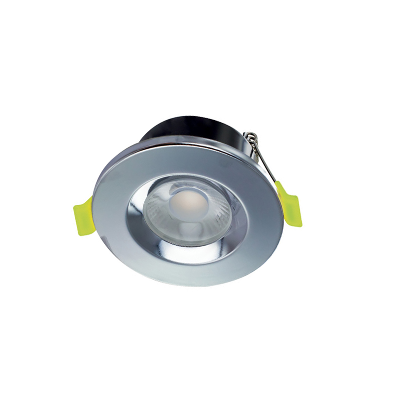Integral Low-Profile 6W 38 Deg. Fire Rated Downlight 4000K Polished Chrome
