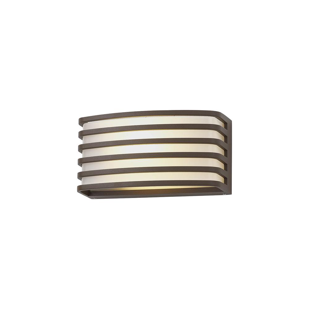 Luxuria Vibrilla Wall Light E27 IP54 Matt Brown/Opal PC Shade