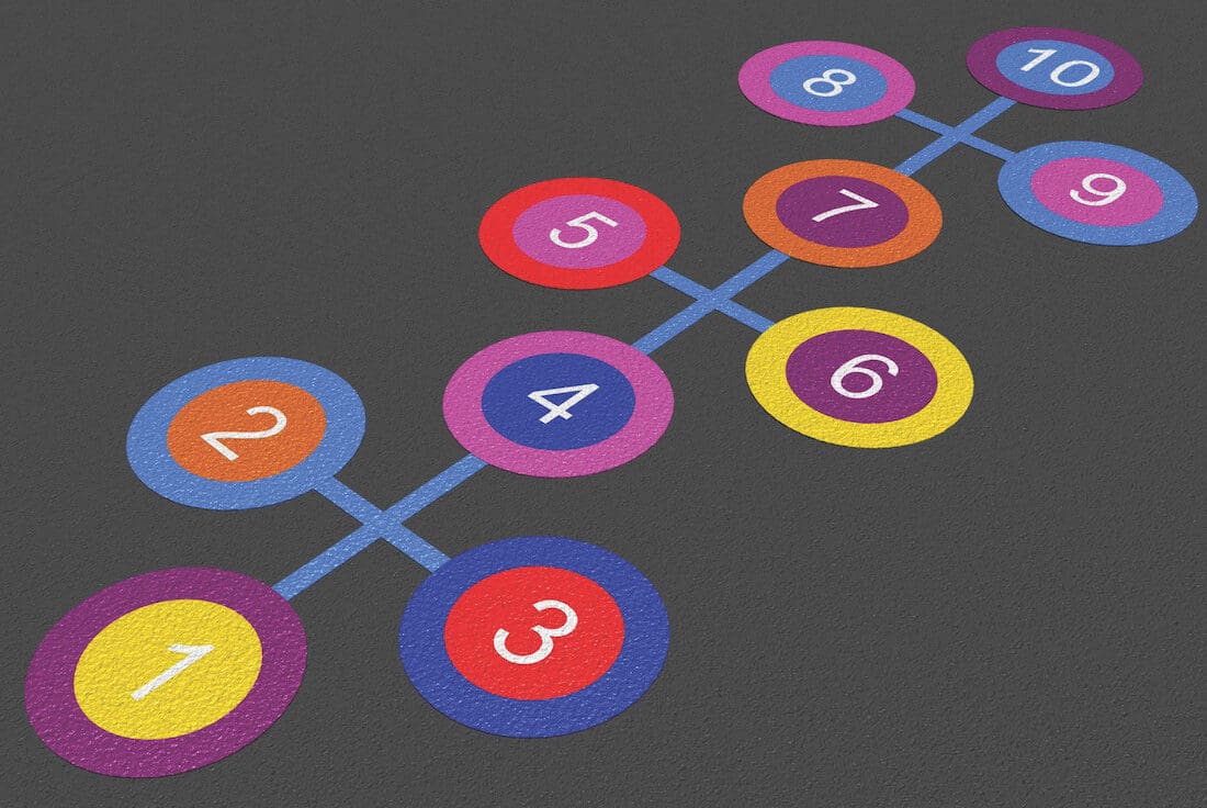 Circle Hopscotch - Playground Graphics