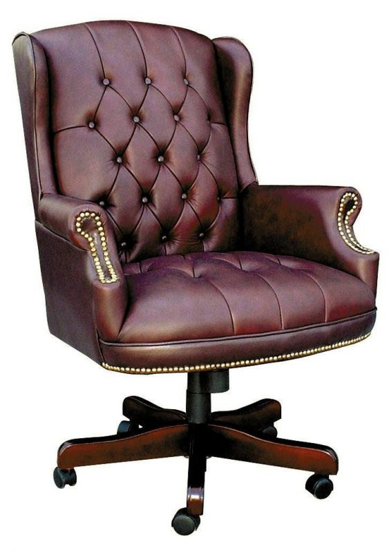 Suppliers Of Traditional Chesterfield Leather Executive Chair - Burgundy or Green Option - CHAIRMAN North Yourkshire