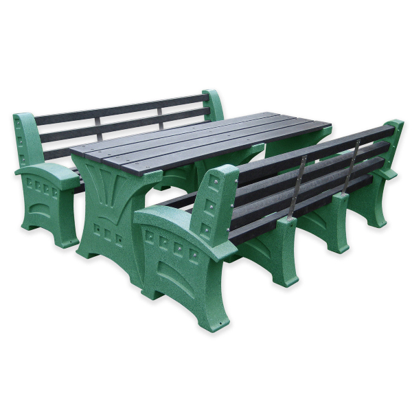 8 Person Table and Seat Set - Sandstone
