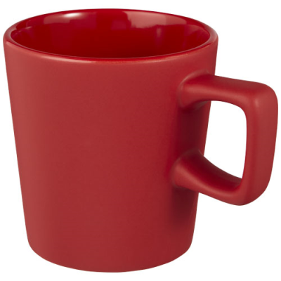 ROSS 280 ML CERAMIC POTTERY MUG in Red.