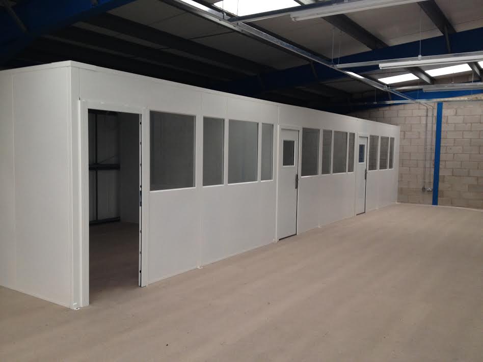 Glass Partition Offices For Mezzanine