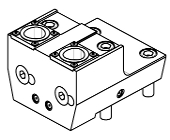 Radial double side twin static tool QD&#61;20mm