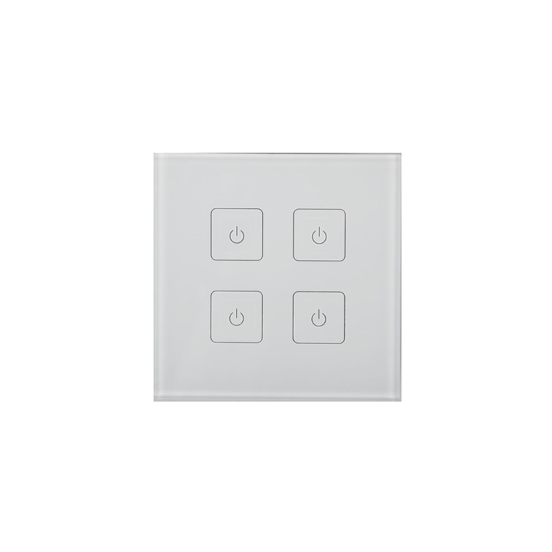 Kosnic 4 Channel Wall Mount Touch Switch (Mains Powered)