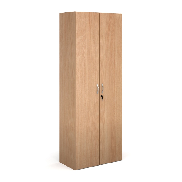 Contract Double Door Cupboard with 4 Shelves - Beech