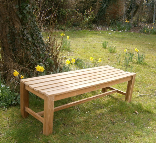 Suppliers of Southwold 5ft Teak Deluxe Backless Bench