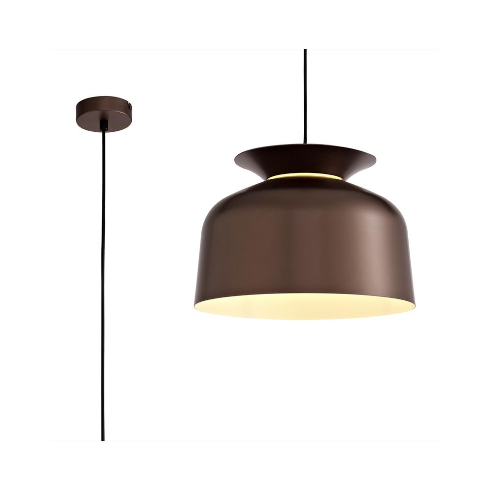 Luxuria * Zircon 35cm Single Pendant Light Adjustable E27 Gloss Coffee