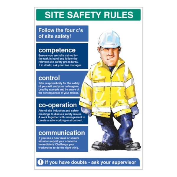 Site Safety Rules - The Four C's of Site Safety