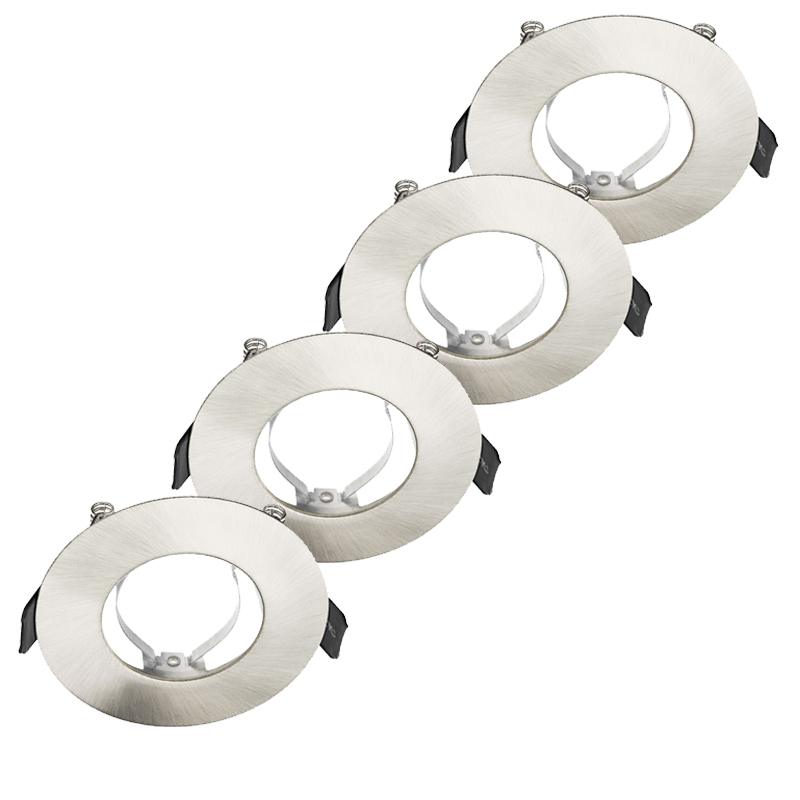 Integral EvoFire Fire Rated Downlight GU10 Satin Nickel (4 Pack)