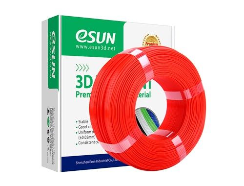 eSUN PLA+ Red 1.75mm 1Kg 3D Printing filament refill coil