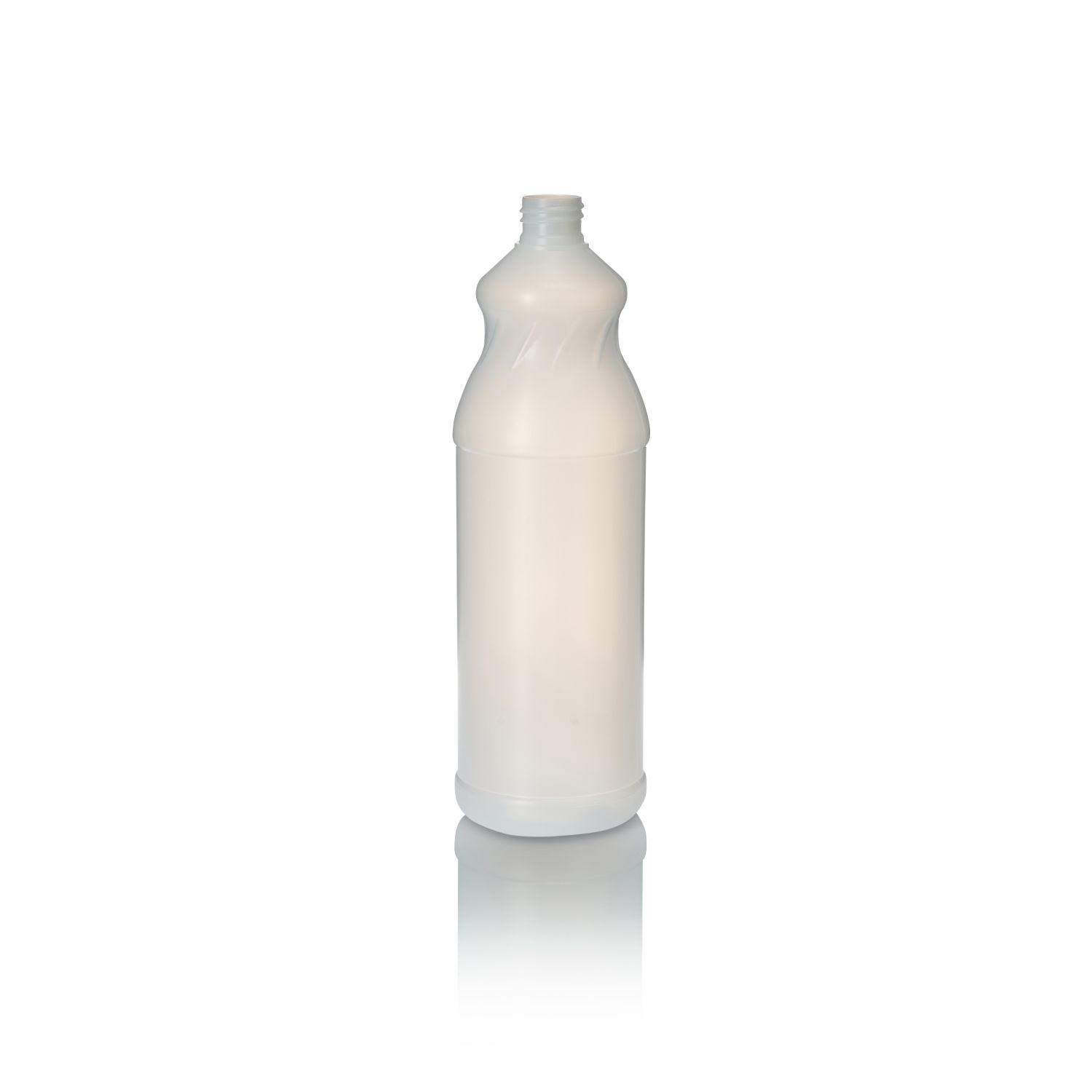 Stockists Of 1Ltr Natural HDPE Waisted Bottle