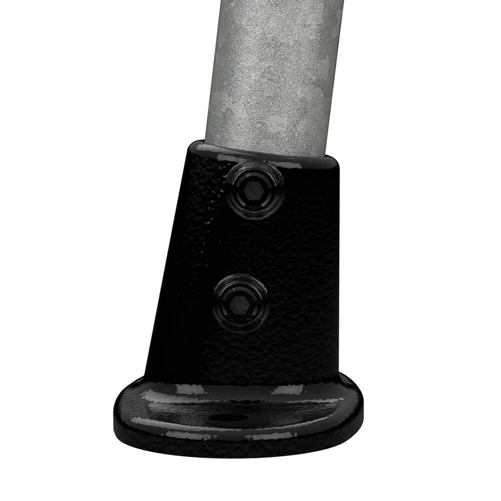 Base Flange Gradient For 48.3mm Tube - Black Powder Coated