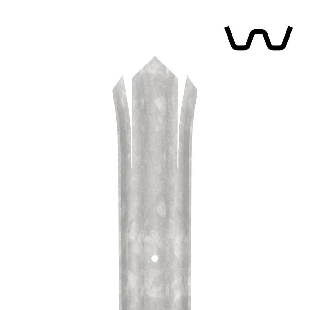 2.0m High Palisade Galv.-IndividualTriple Point 'W' 2.0mm Pales