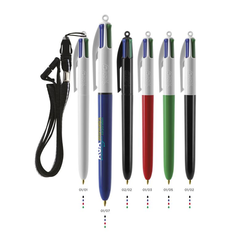 BIC&#174; 4 Colours ballpen + Lanyard BritePix?