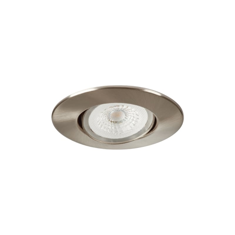 Collingwood H4 Lite Fire Rated LED Downlight 4.3W Brushed Steel 4000K Dimmable