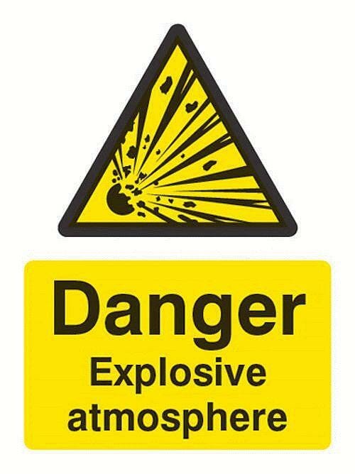 Danger explosive atmosphere BS5499