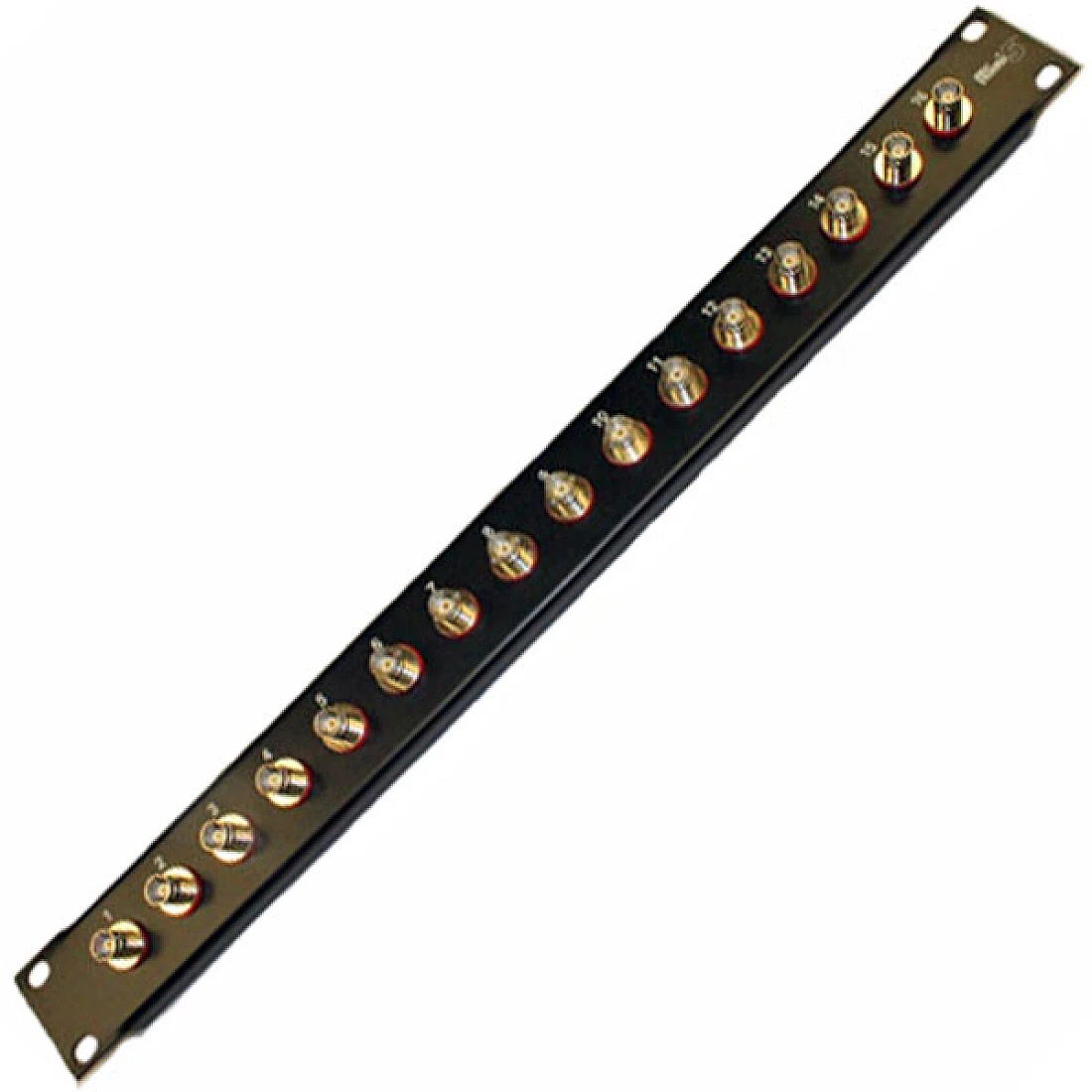 BNC PATCH PANEL 1U FULLY LOADED BNC BULKHEAD 3G HD ADAPTOR 75 ohm 16 PORT