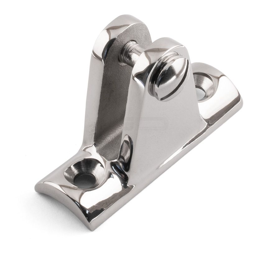 90 Degree Deck Hinge - Concave Base - 316 / A4 Stainless Steel