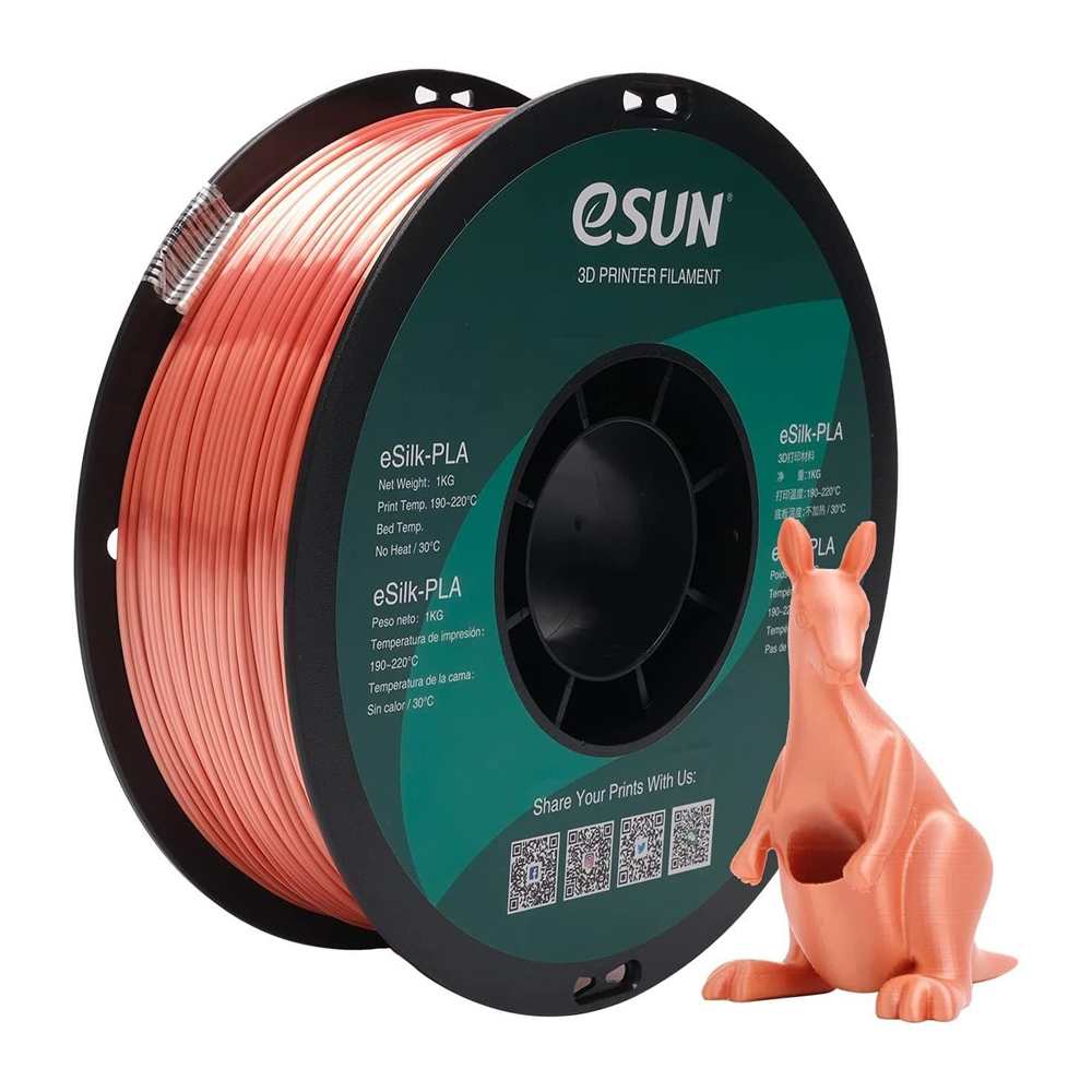 eSUN PLA Rose Gold Silk 1.75mm 1Kg 3D Printing filament